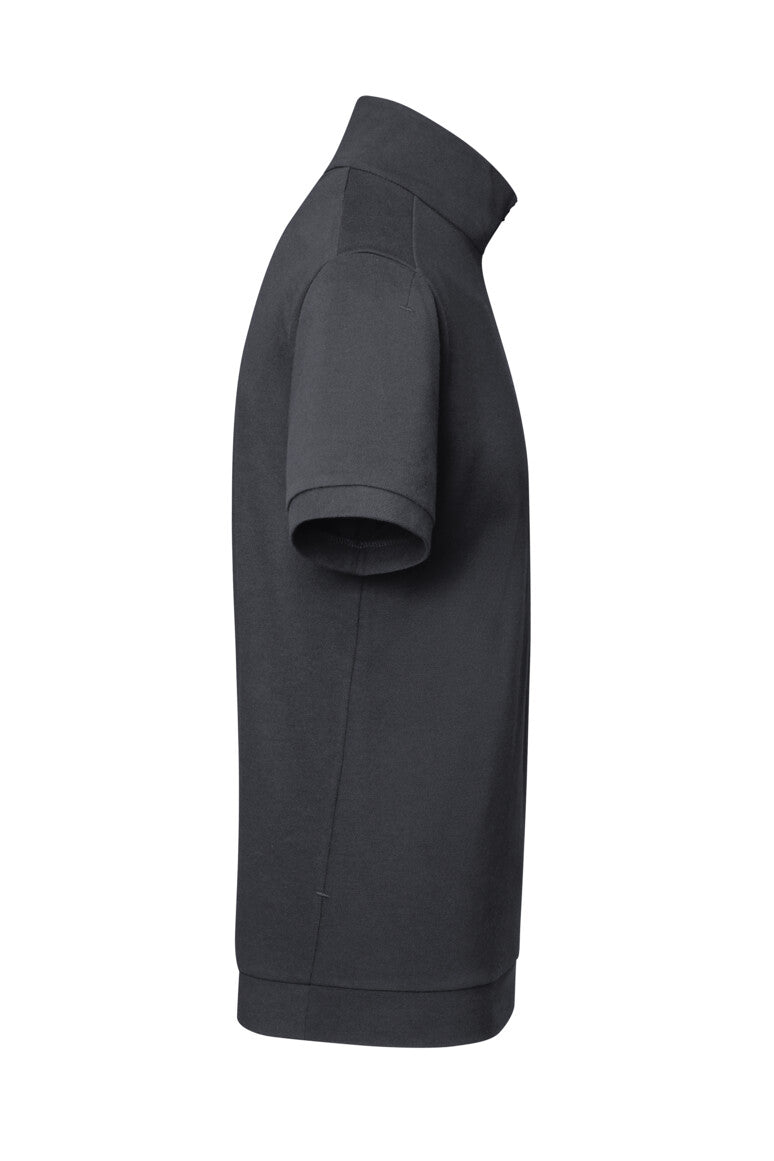 HAKRO Zip-Shirt Piqué MIKRALINAR® ECO - Karbongrau - 4