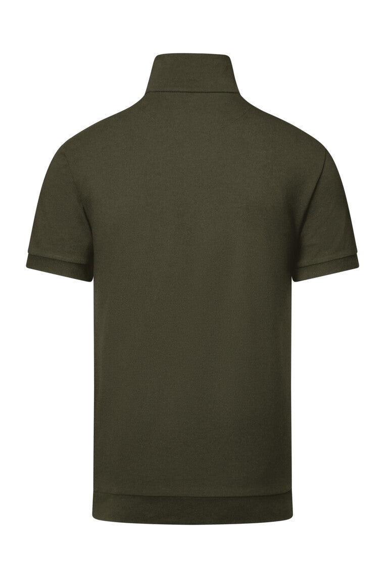 HAKRO Zip-Shirt Piqué MIKRALINAR® ECO - Olive - 3