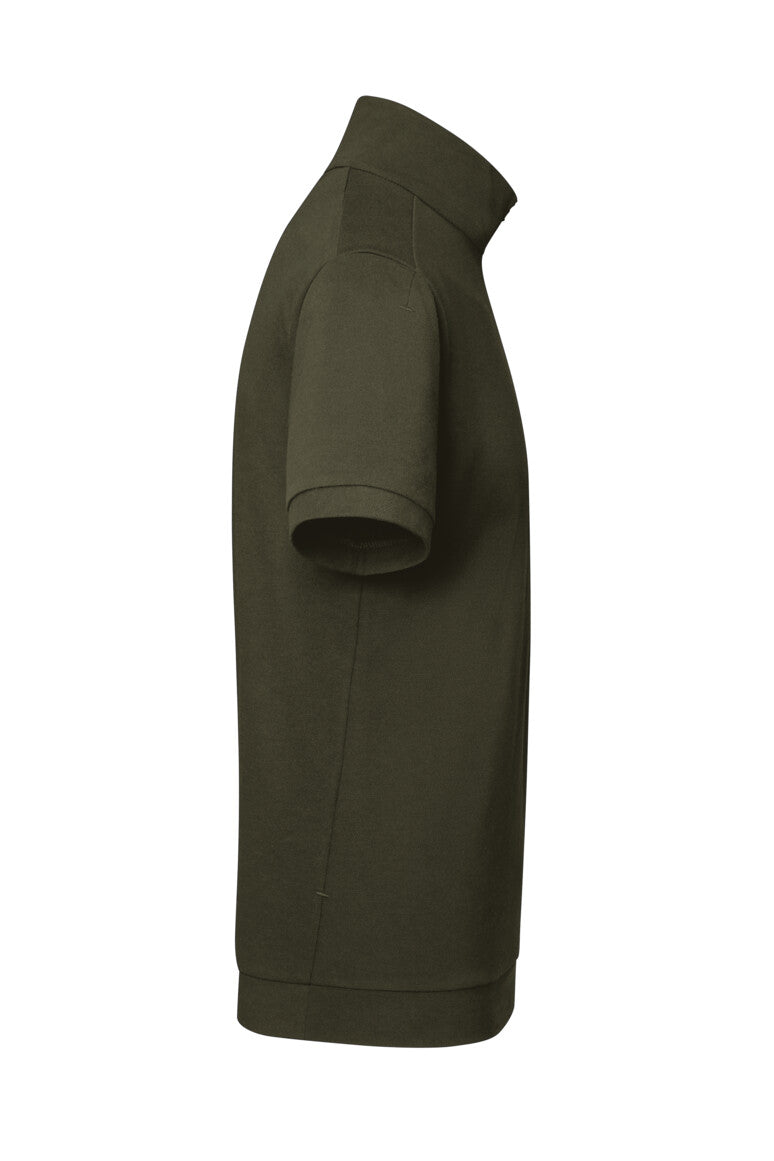 HAKRO Zip-Shirt Piqué MIKRALINAR® ECO - Olive - 4