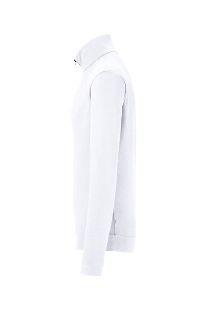 HAKRO Zip-Longsleeve Piqué MIKRALINAR® ECO - Weiß - 2