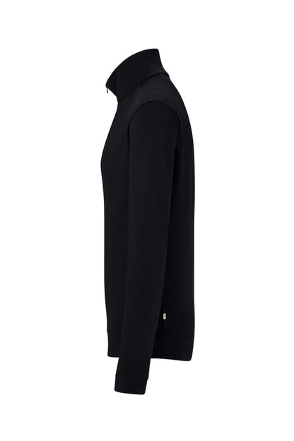 HAKRO Zip-Longsleeve Piqué MIKRALINAR® ECO - Schwarz - 2
