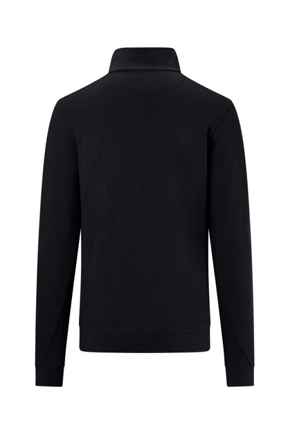 HAKRO Zip-Longsleeve Piqué MIKRALINAR® ECO - Schwarz - 3