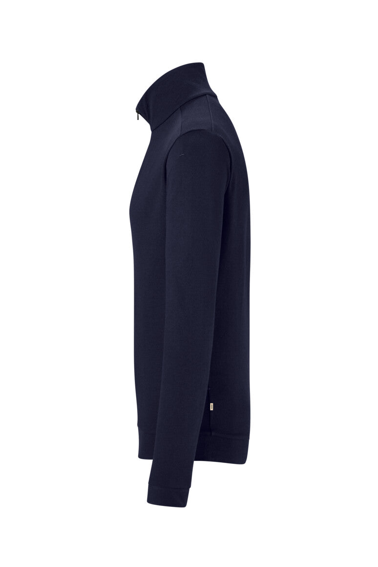 HAKRO Zip-Longsleeve Piqué MIKRALINAR® ECO - Tinte - 2