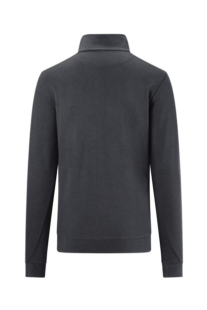 HAKRO Zip-Longsleeve Piqué MIKRALINAR® ECO - Karbongrau - 3