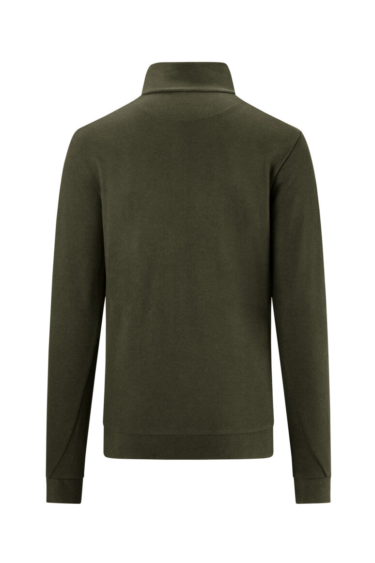 HAKRO Zip-Longsleeve Piqué MIKRALINAR® ECO - Olive - 3