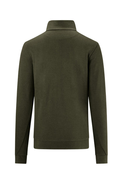 HAKRO Zip-Longsleeve Piqué MIKRALINAR® ECO - Olive - 3