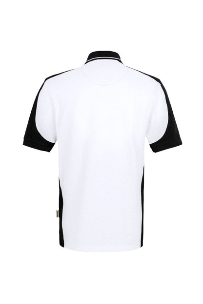HAKRO Poloshirt Contrast  MIKRALINAR® ECO - Weiß/schwarz - 3