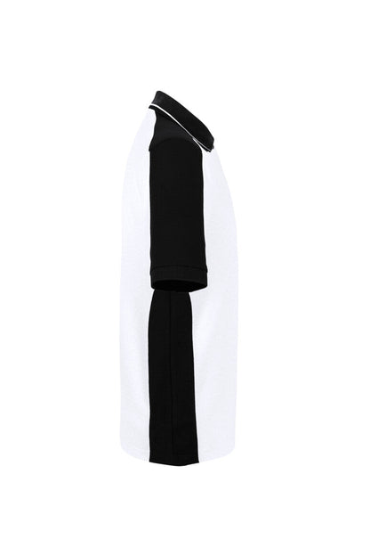 HAKRO Poloshirt Contrast  MIKRALINAR® ECO - Weiß/schwarz - 4