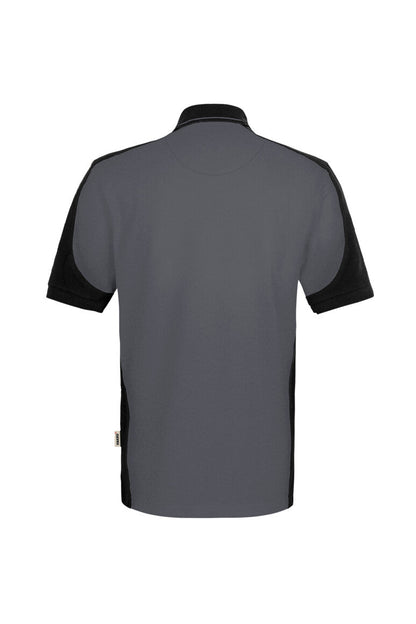 HAKRO Poloshirt Contrast  MIKRALINAR® ECO - Anthrazit/schwarz - 3