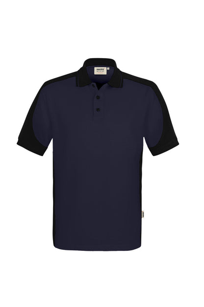 HAKRO Poloshirt Contrast  MIKRALINAR® ECO - Tinte/schwarz - 1