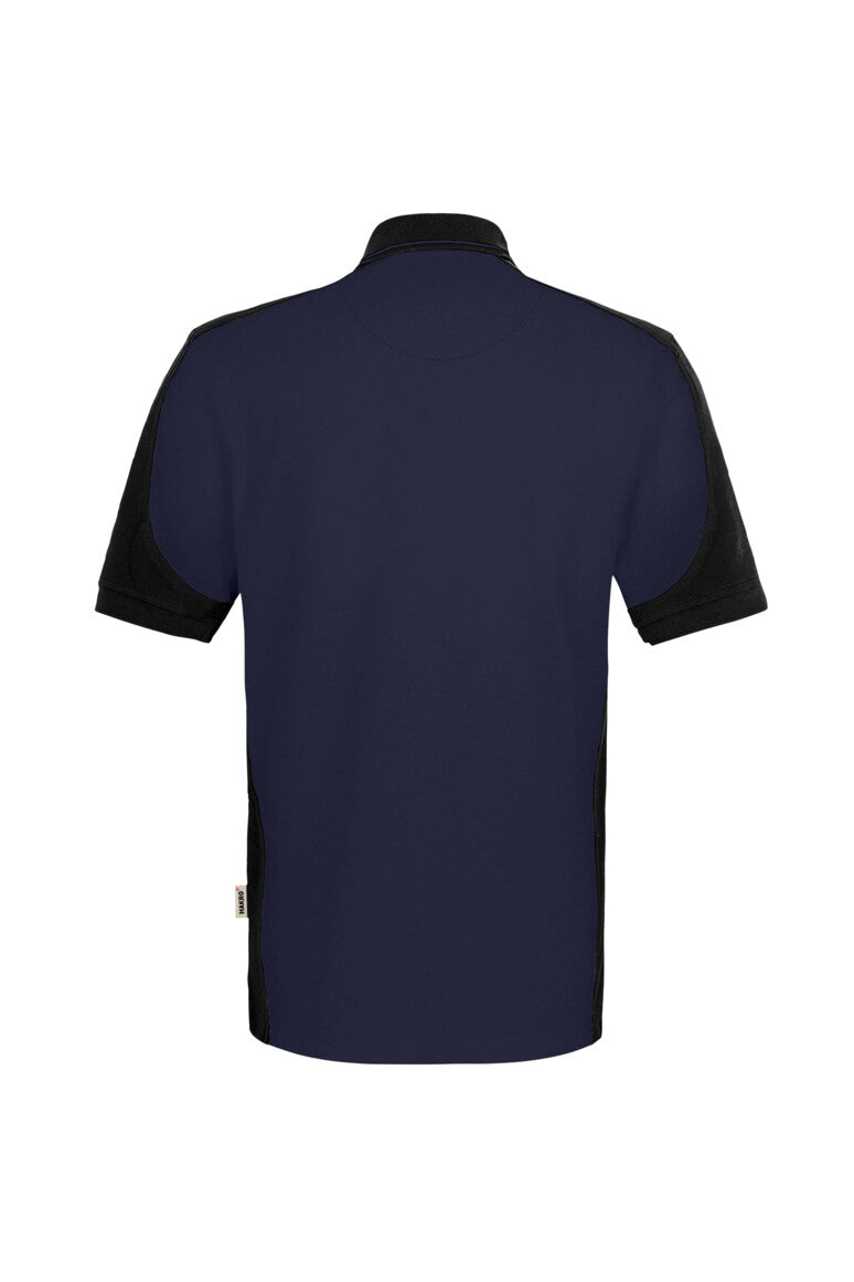 HAKRO Poloshirt Contrast  MIKRALINAR® ECO - Tinte/schwarz - 3
