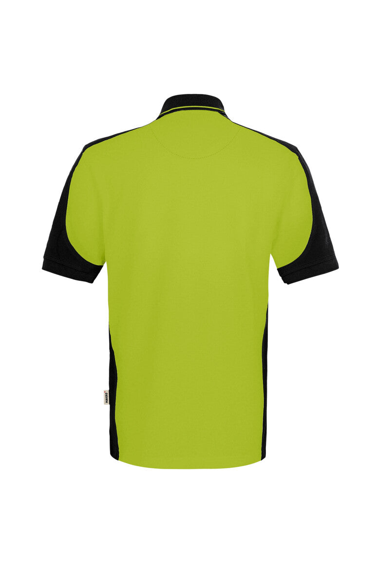 HAKRO Poloshirt Contrast  MIKRALINAR® ECO - Kiwi/schwarz - 3