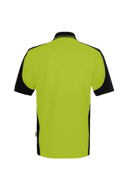 HAKRO Poloshirt Contrast  MIKRALINAR® ECO - Kiwi/schwarz - 3