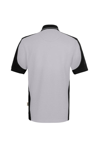 HAKRO Poloshirt Contrast  MIKRALINAR® ECO - Titan/schwarz - 3