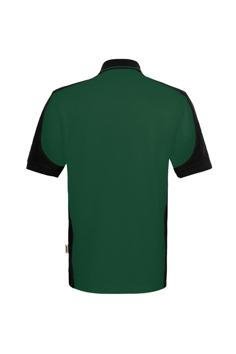 HAKRO Poloshirt Contrast  MIKRALINAR® ECO - Tanne/schwarz - 3