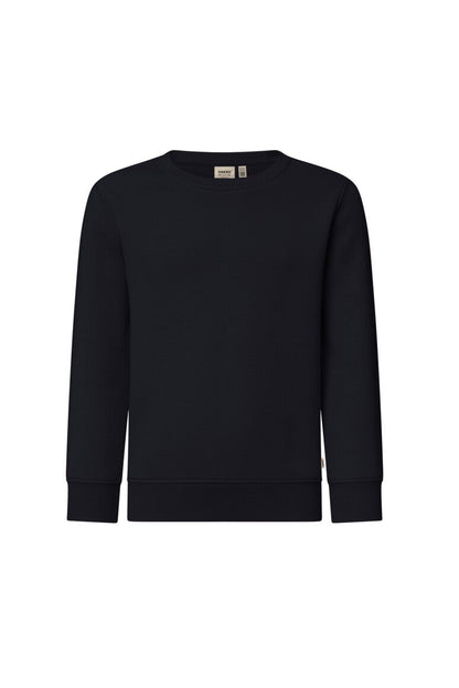 HAKRO Kinder Sweatshirt Bio-Baumwolle - Schwarz - 1