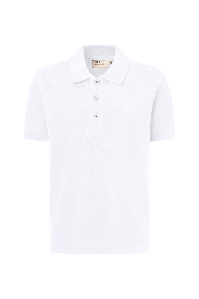 HAKRO Kinder Poloshirt Bio-Baumwolle - Weiß - 1