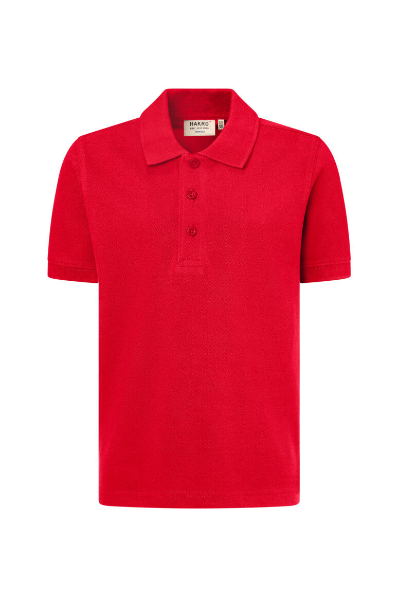 HAKRO Kinder Poloshirt Bio-Baumwolle - Rot - 1