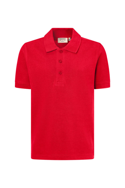 HAKRO Kinder Poloshirt Bio-Baumwolle - Rot - 1
