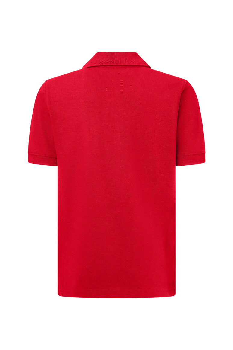 HAKRO Kinder Poloshirt Bio-Baumwolle - Rot - 3