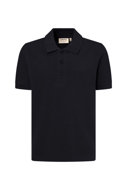 HAKRO Kinder Poloshirt Bio-Baumwolle - Schwarz - 1