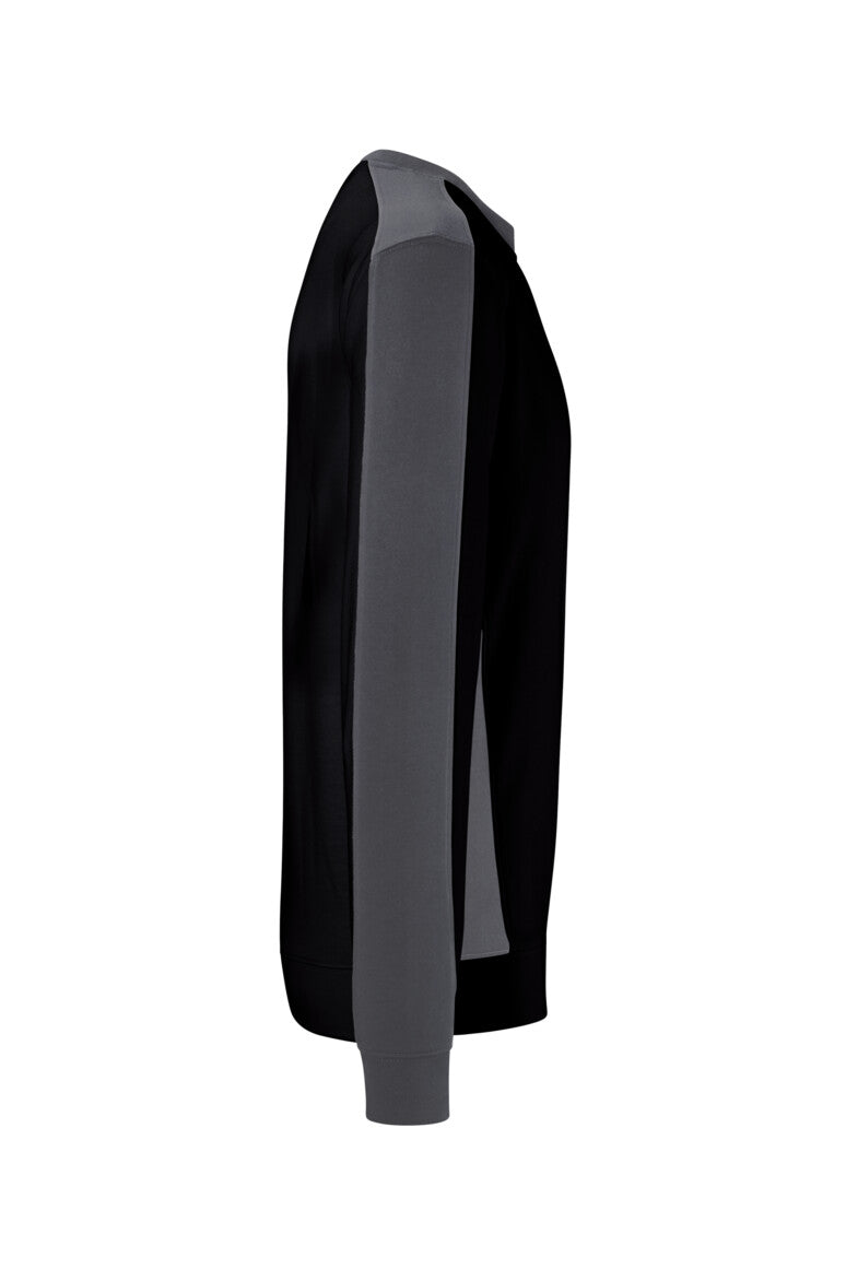 HAKRO Sweatshirt Contrast MIKRALINAR® ECO - Schwarz/karbongrau - 2