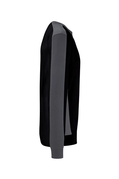 HAKRO Sweatshirt Contrast MIKRALINAR® ECO - Schwarz/karbongrau - 2