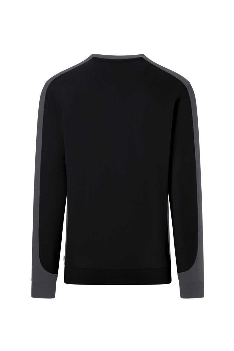 HAKRO Sweatshirt Contrast MIKRALINAR® ECO - Schwarz/karbongrau - 3
