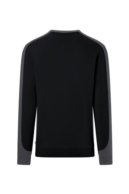 HAKRO Sweatshirt Contrast MIKRALINAR® ECO - Schwarz/karbongrau - 3