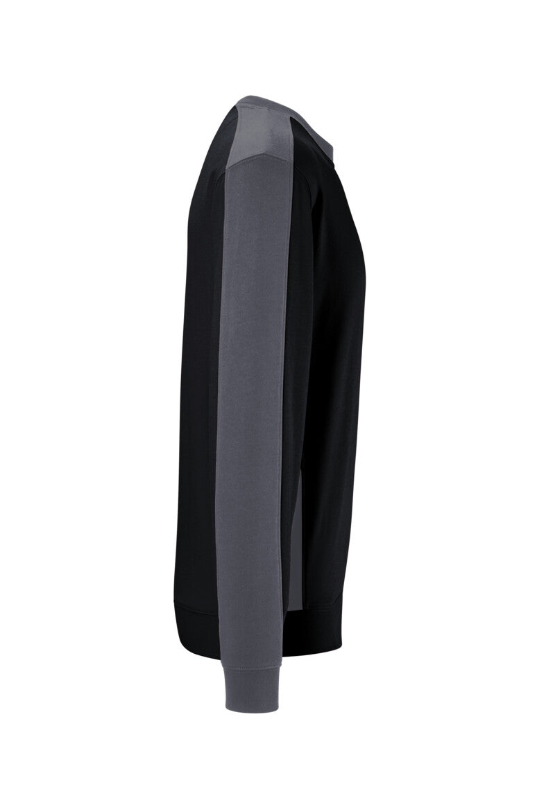 HAKRO Sweatshirt Contrast MIKRALINAR® ECO - Schwarz/karbongrau - 4