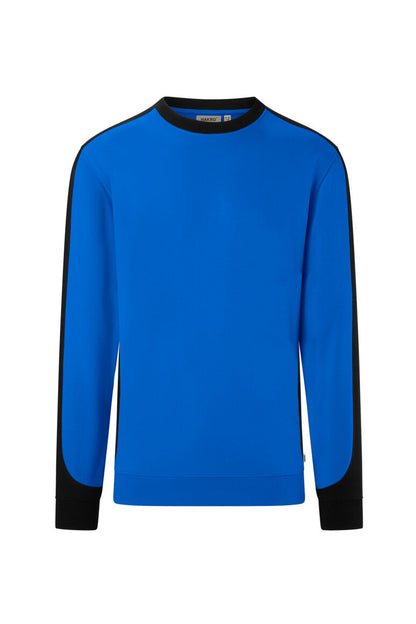 HAKRO Sweatshirt Contrast MIKRALINAR® ECO - Royalblau/schwarz - 1