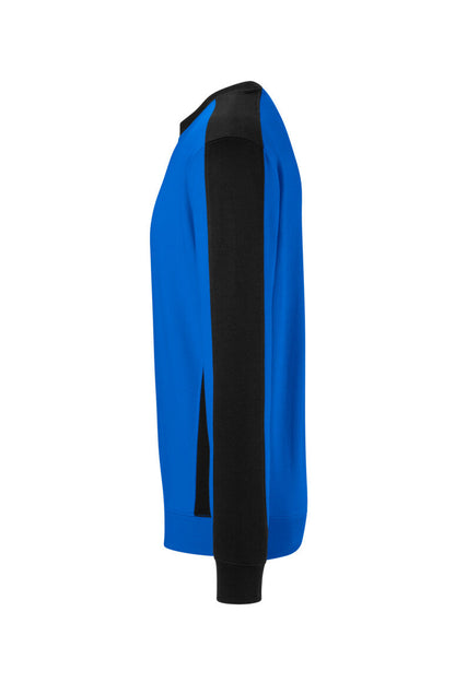 HAKRO Sweatshirt Contrast MIKRALINAR® ECO - Royalblau/schwarz - 2