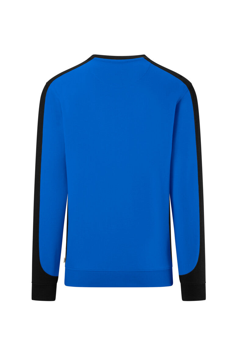 HAKRO Sweatshirt Contrast MIKRALINAR® ECO - Royalblau/schwarz - 3