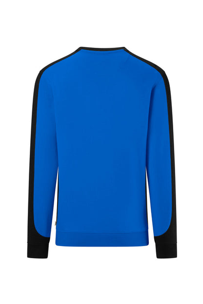 HAKRO Sweatshirt Contrast MIKRALINAR® ECO - Royalblau/schwarz - 3