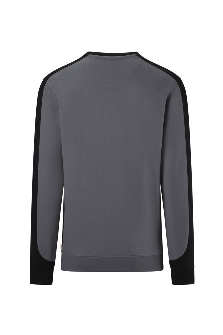 HAKRO Sweatshirt Contrast MIKRALINAR® ECO - Anthrazit/schwarz - 3