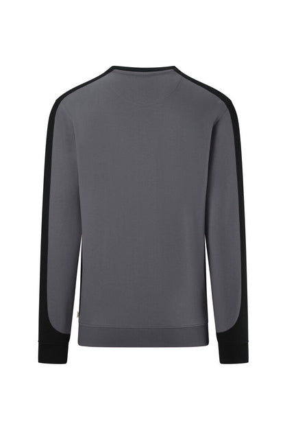 HAKRO Sweatshirt Contrast MIKRALINAR® ECO - Anthrazit/schwarz - 3