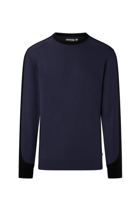 HAKRO Sweatshirt Contrast MIKRALINAR® ECO - Tinte/schwarz - 1