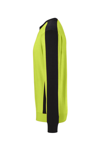 HAKRO Sweatshirt Contrast MIKRALINAR® ECO - Kiwi/schwarz - 2