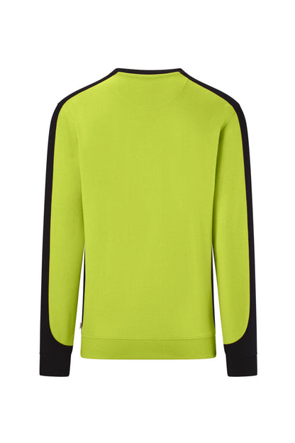 HAKRO Sweatshirt Contrast MIKRALINAR® ECO - Kiwi/schwarz - 3