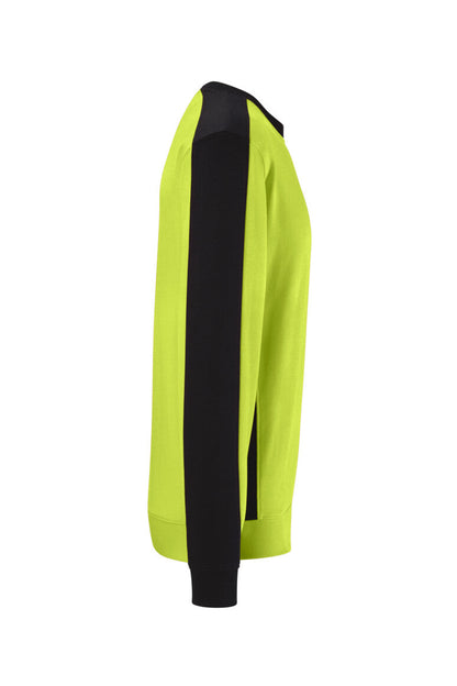 HAKRO Sweatshirt Contrast MIKRALINAR® ECO - Kiwi/schwarz - 4