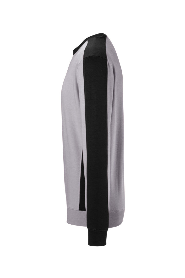 HAKRO Sweatshirt Contrast MIKRALINAR® ECO - Titan/schwarz - 2