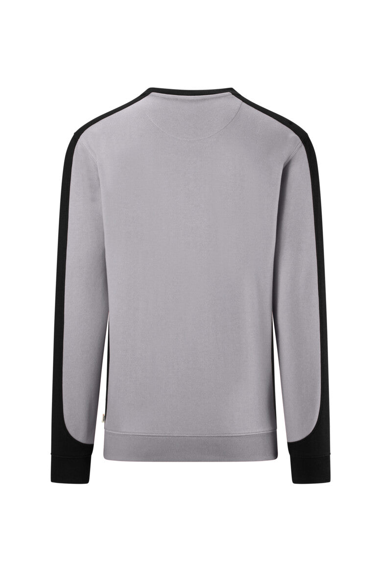 HAKRO Sweatshirt Contrast MIKRALINAR® ECO - Titan/schwarz - 3