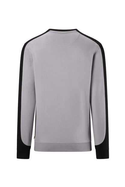HAKRO Sweatshirt Contrast MIKRALINAR® ECO - Titan/schwarz - 3