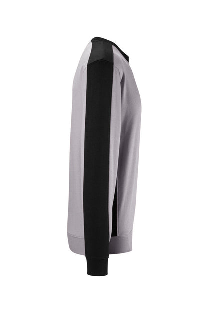 HAKRO Sweatshirt Contrast MIKRALINAR® ECO - Titan/schwarz - 4