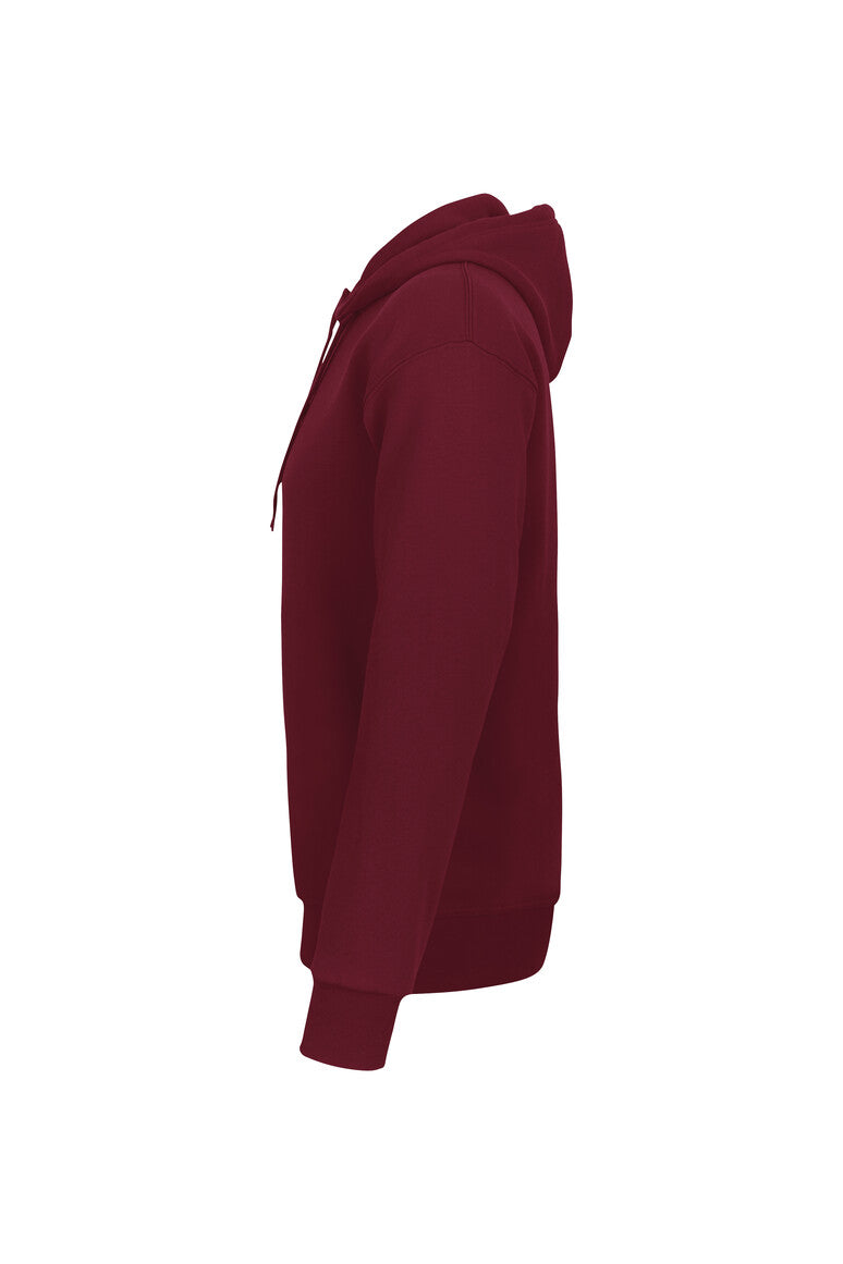 HAKRO Kapuzen-Sweatshirt Bio-Baumwolle - Weinrot - 2