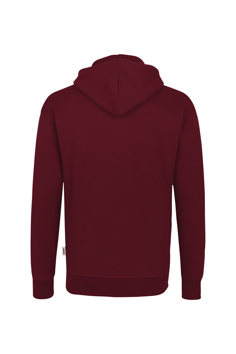 HAKRO Kapuzen-Sweatshirt Bio-Baumwolle - Weinrot - 3