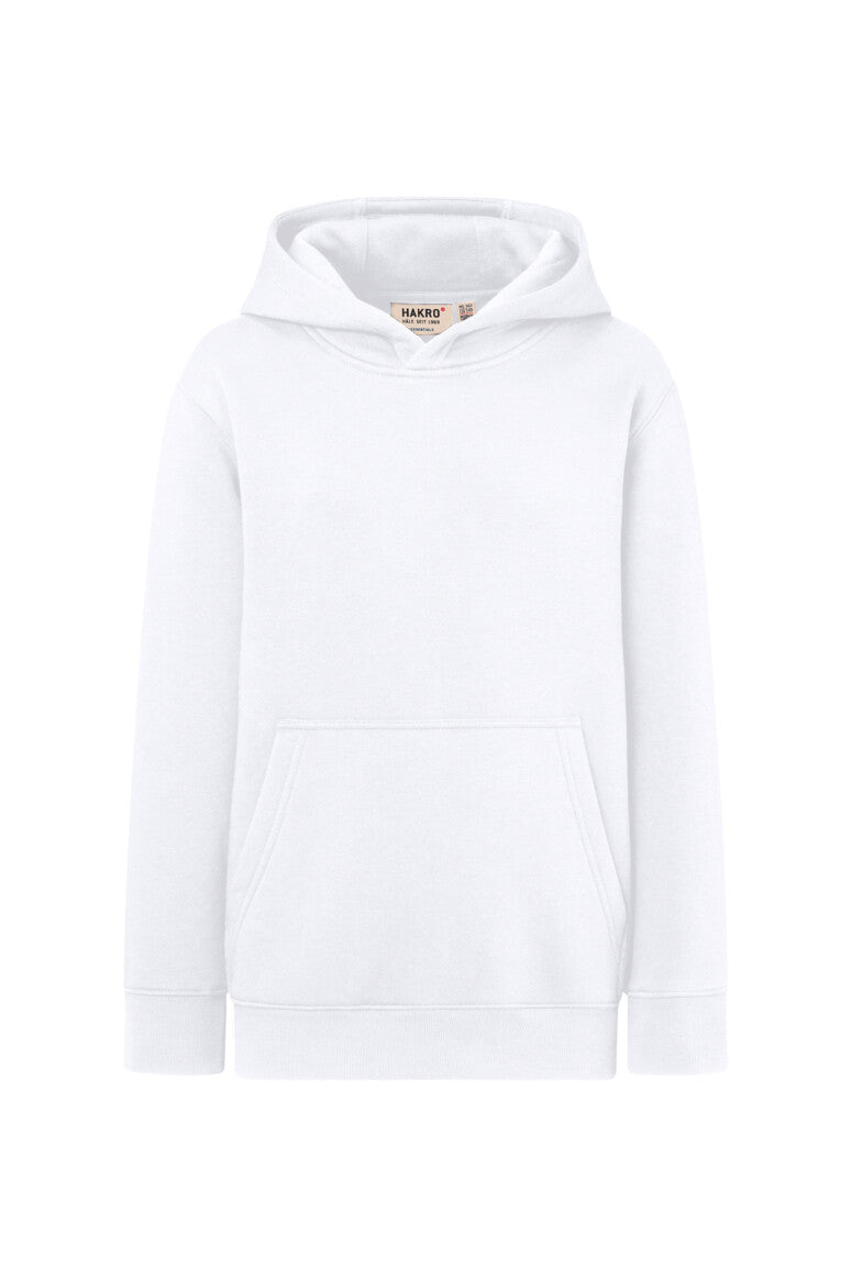 HAKRO Kinder Kapuzen-Sweatshirt Bio-Baumwolle - Weiß - 1