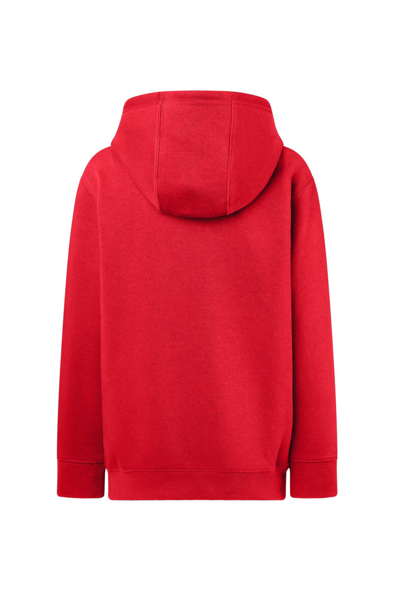 HAKRO Kinder Kapuzen-Sweatshirt Bio-Baumwolle - Rot - 3