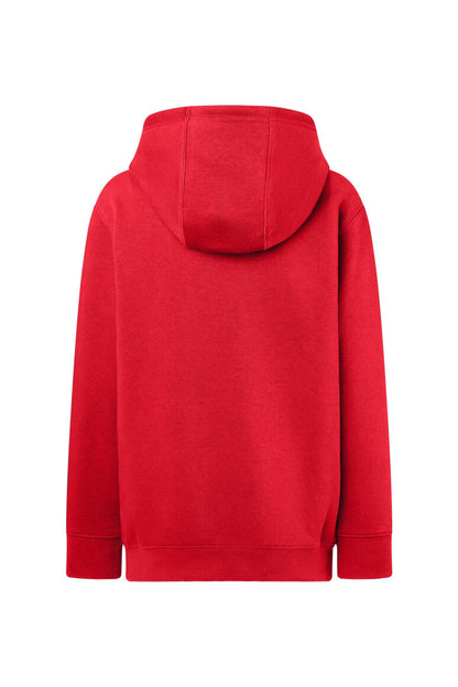 HAKRO Kinder Kapuzen-Sweatshirt Bio-Baumwolle - Rot - 3
