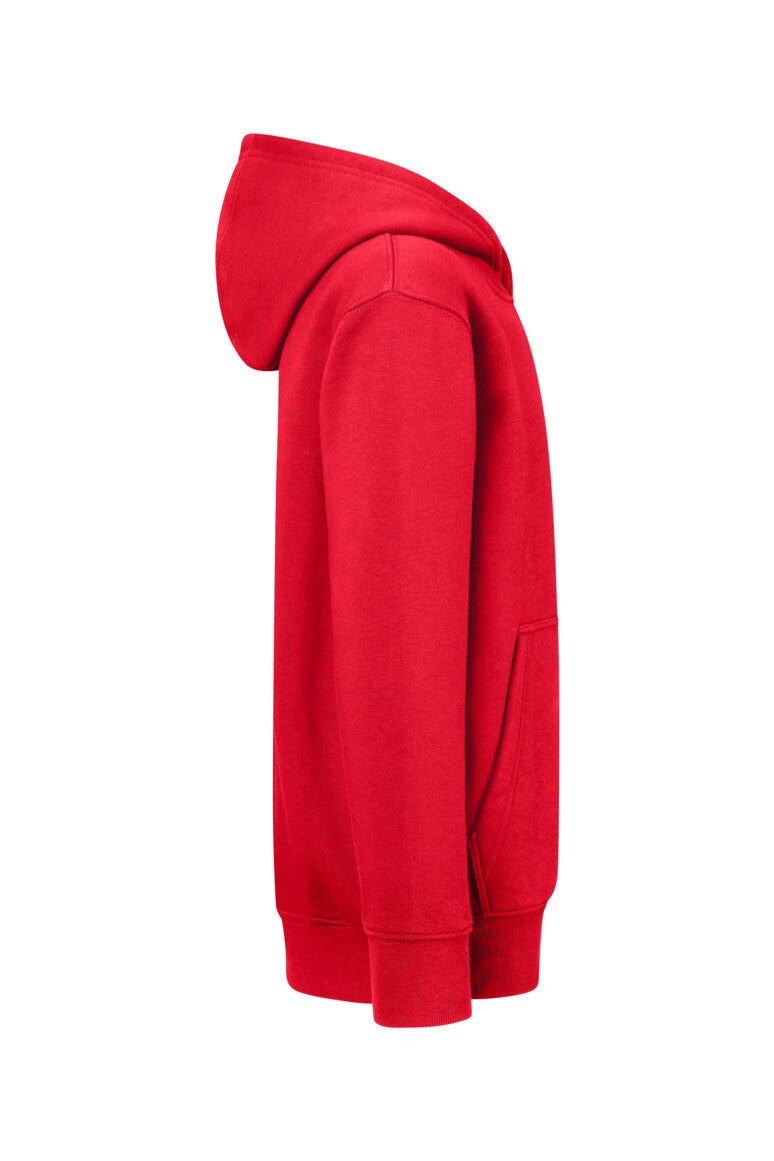 HAKRO Kinder Kapuzen-Sweatshirt Bio-Baumwolle - Rot - 4